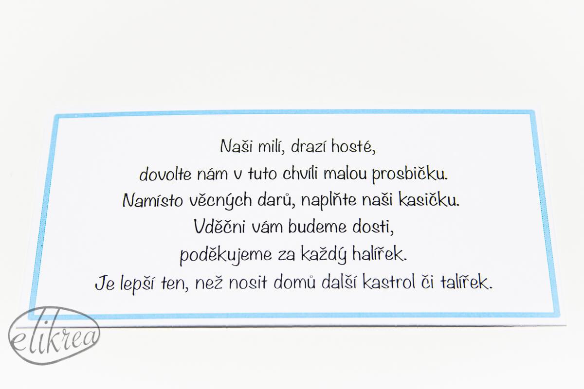 KARTIČKA - DARY S BAREVNÝM RÁMEČKEM